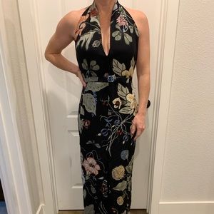 Gucci floral maxi dress size 45